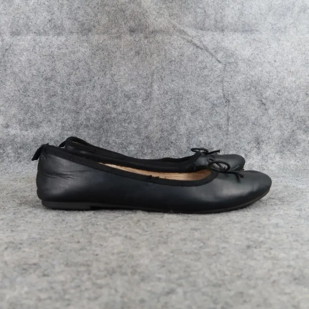 Cat & Jack Shoes Girls 1 Ballet Flats Slip On Bow Black Casual Classic Kids